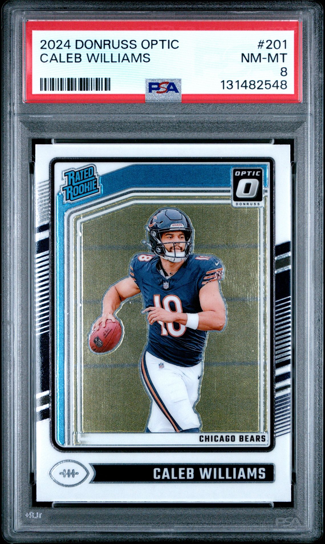 2024 Panini Donruss Optic Caleb Williams #201 Nm-Mt 8 front