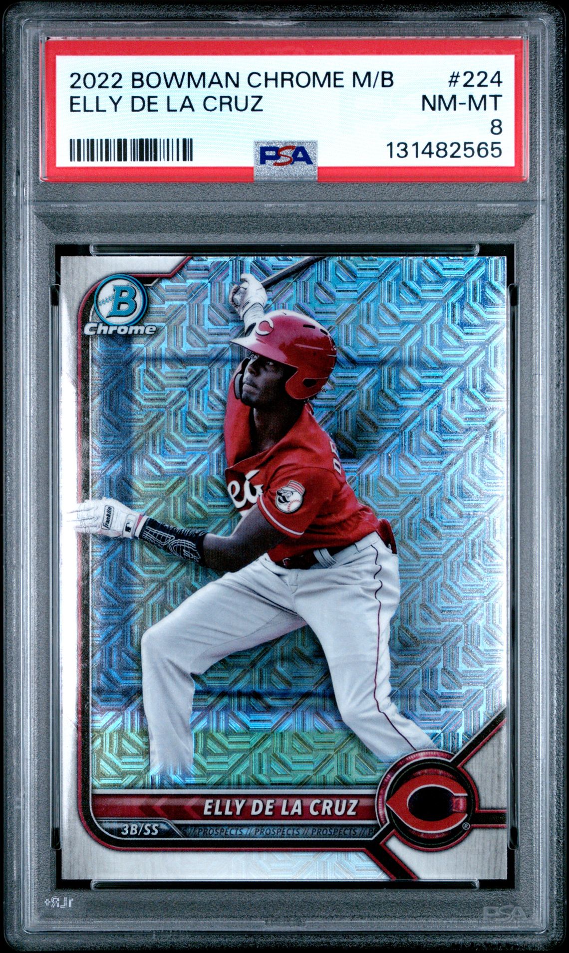 2022 Bowman Mega Box Chrome Elly De La Cruz #224 Nm-Mt 8 front