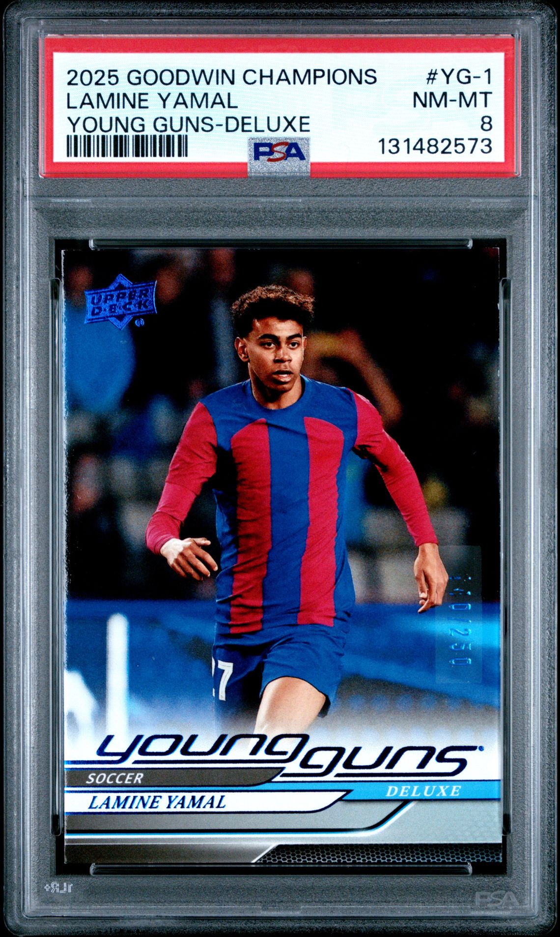 2025 Upper Deck Goodwin Champions Upper Deck Young Guns Lamine Yamal #Yg-1 (Young Guns-Deluxe) Nm-Mt 8 front