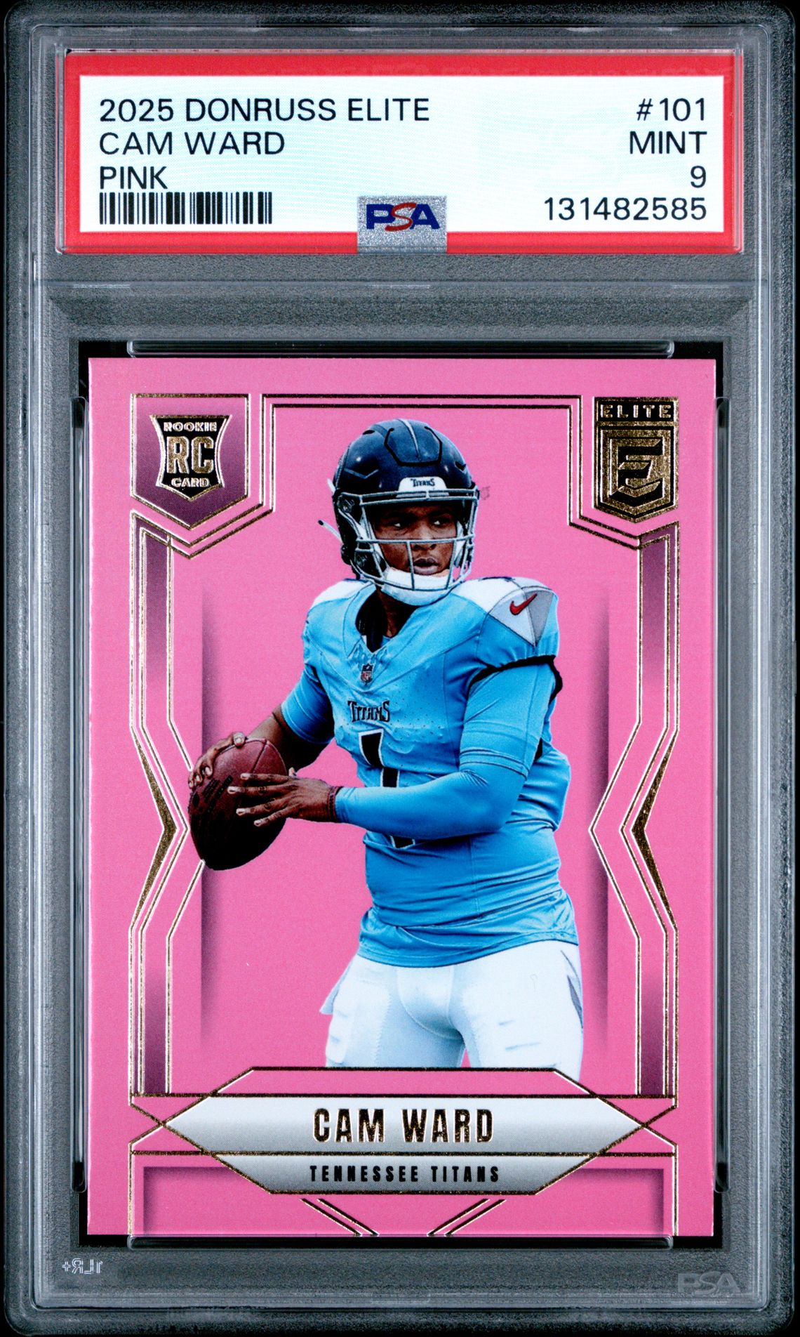 2025 Panini Donruss Elite Cam Ward #101 (Pink) Mint 9 front