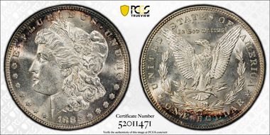 1883 $1 MS62