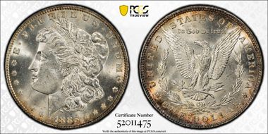 1885 $1 MS64