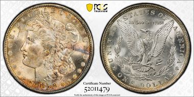 1888 $1 MS64