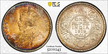 1919(B) Rupee SW-8.47 Prid-225 MS63