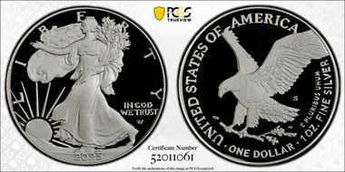 2025-S $1 Silver Eagle First Strike PR70DCAM