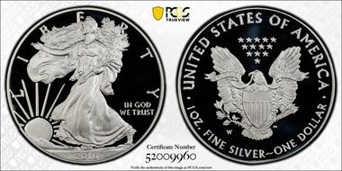 2016-W $1 Silver Eagle 30th Anniversary Lettered Edge PR70DCAM
