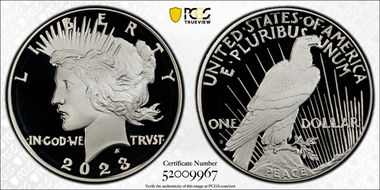 2023-S $1 Peace Dollar PR70DCAM