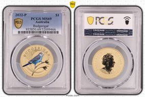 2022-P $1 Budgerigar MS69