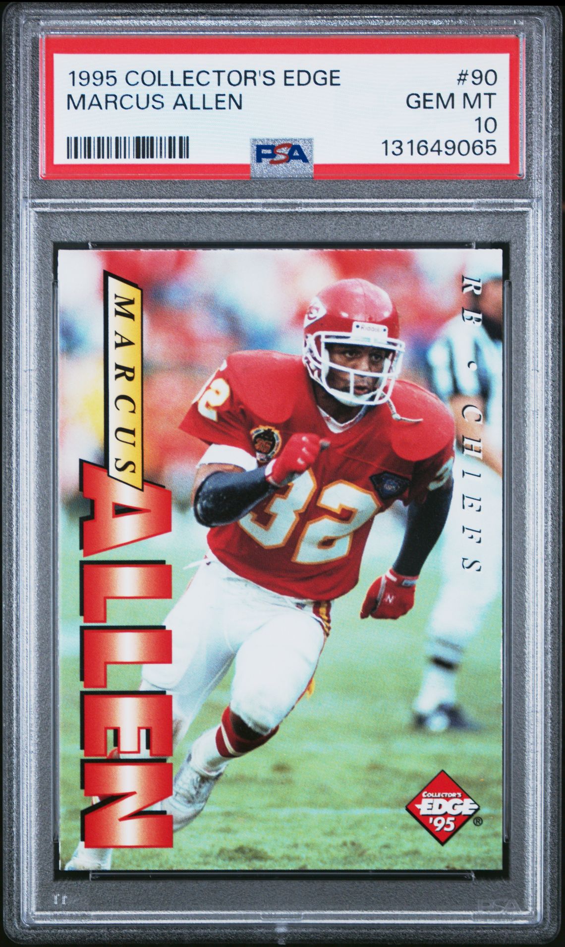 1995 COLLECTOR'S EDGE #90 Marcus Allen front