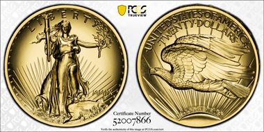 2009 $20 Ultra High Relief MS70