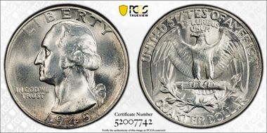 1945 25C MS65