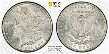 1891 $1 MS63