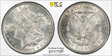 1890 $1 MS63