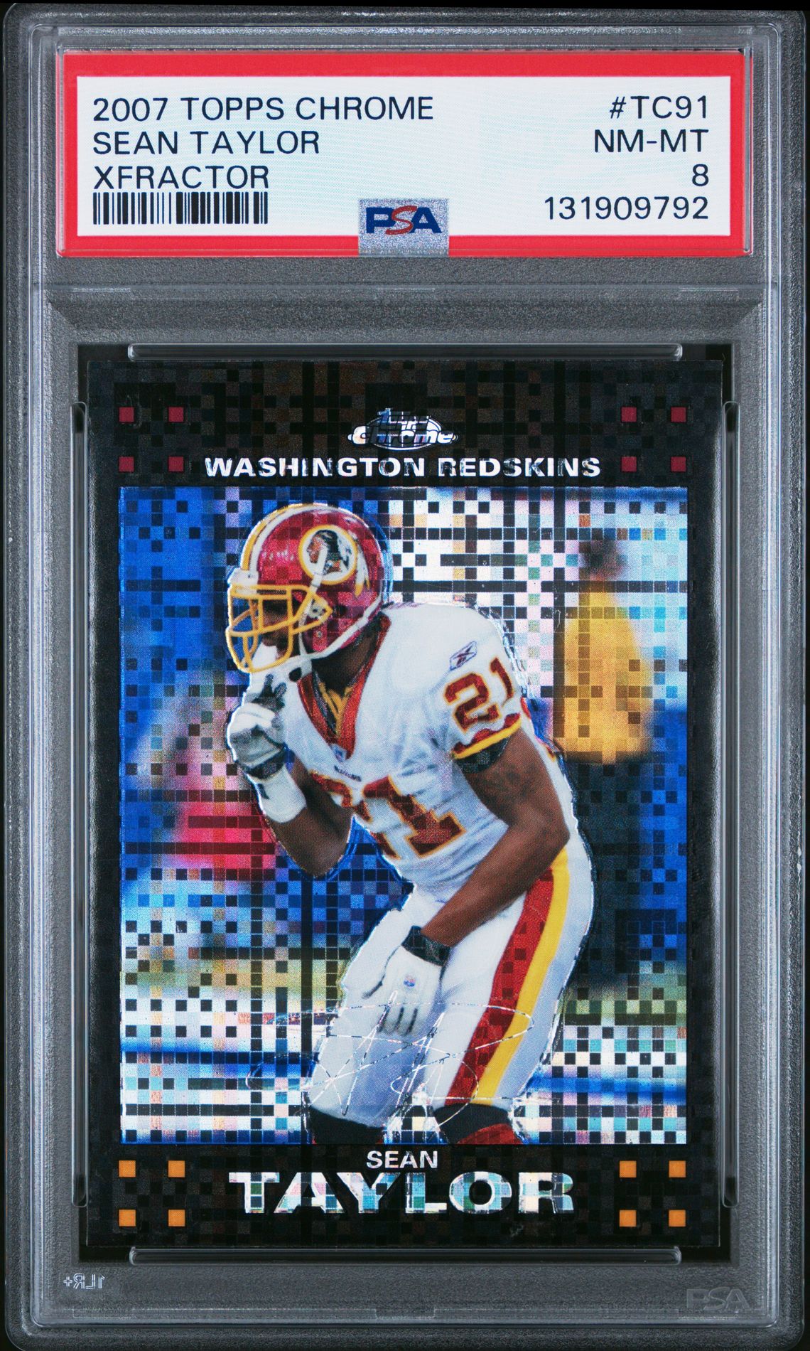 2007 Topps Chrome TOPPS CHROME XFRACTOR #TC91 Sean Taylor front