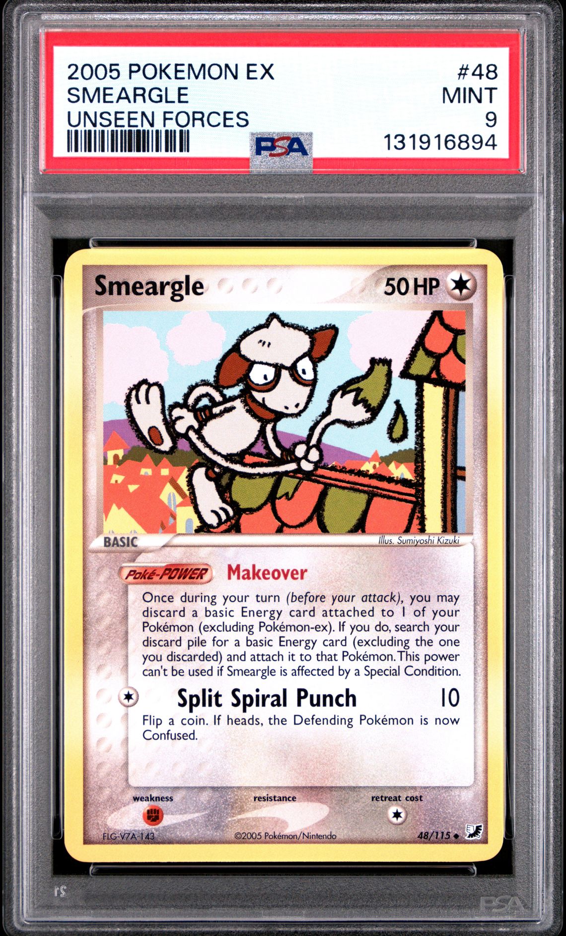 2005 Pokemon POKEMON EX UNSEEN FORCES #48 Smeargle front