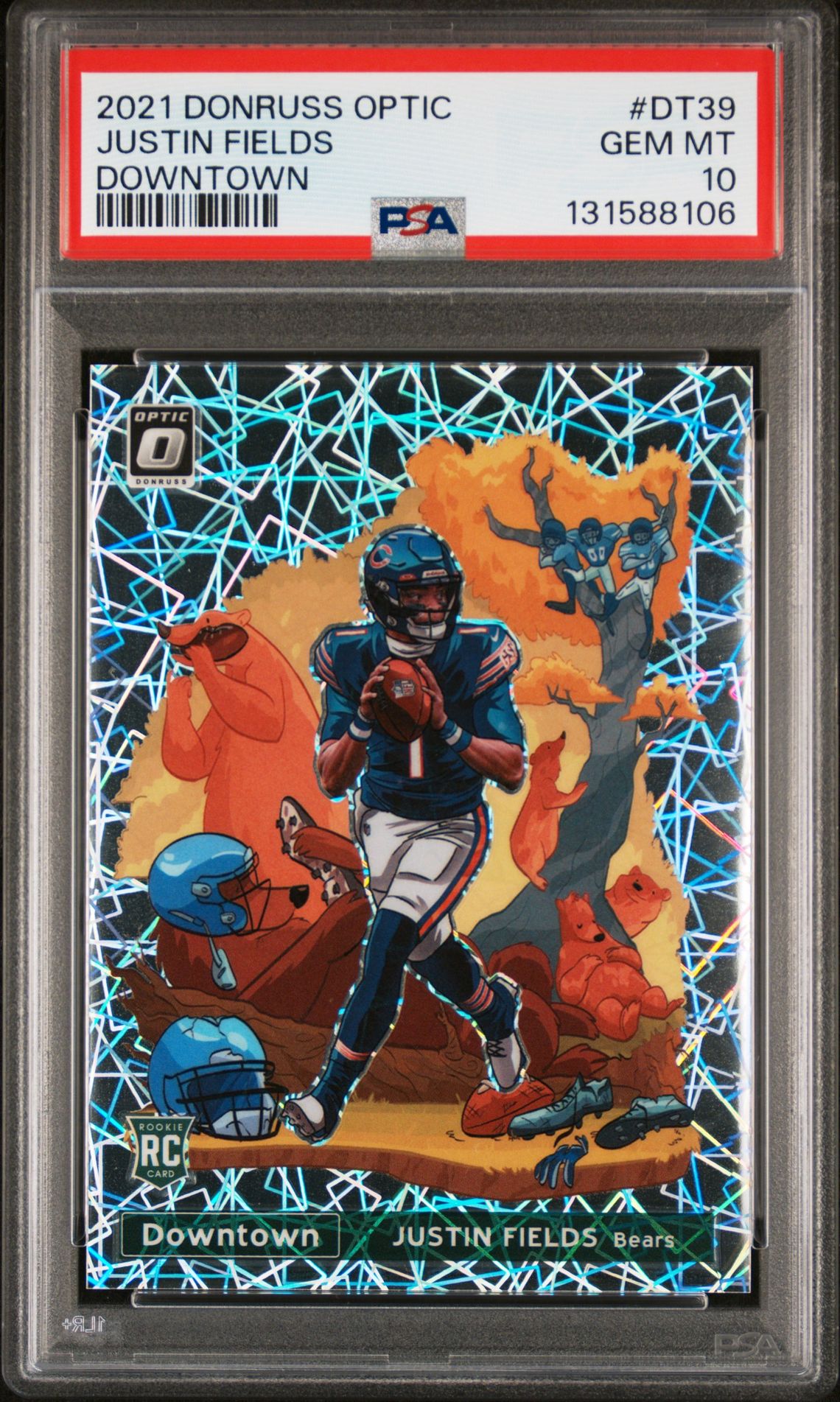 2021 Panini Panini Donruss Optic Downtown #DT39 Justin Fields front