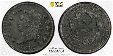 1812 1C Small Date N1BN