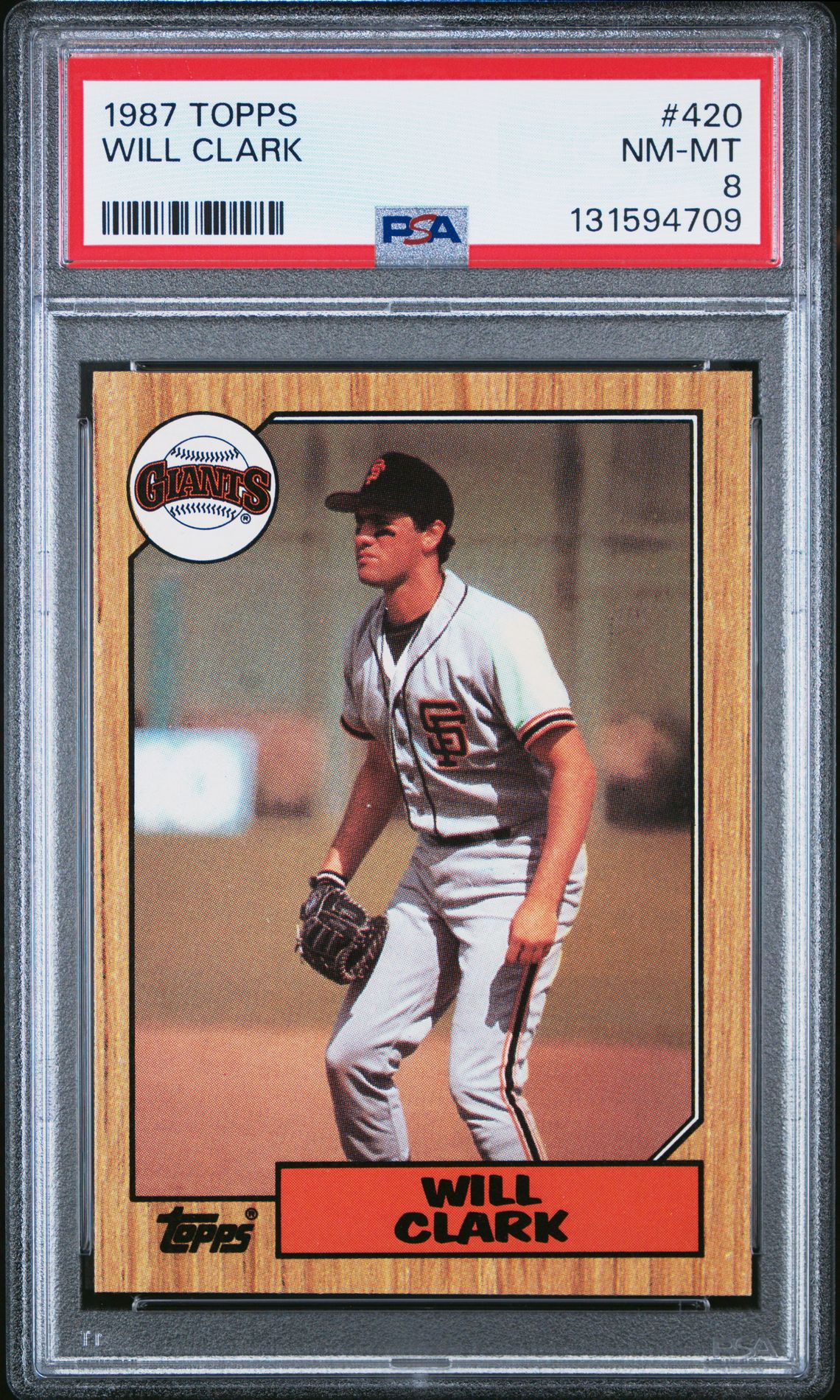 1987 Topps TOPPS #420 Will Clark front