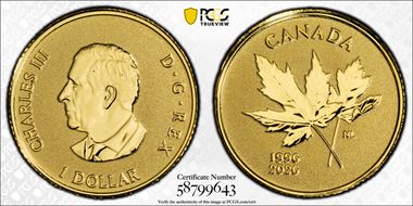 2026 $1 Arboreal Emblem 30th Ann. Au Rev PR First Strike PR70