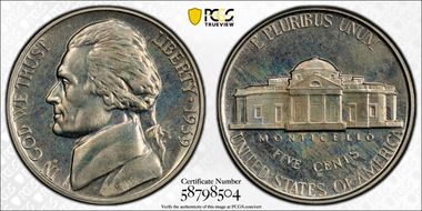 1939 5C Reverse of 1940 PR67