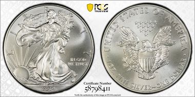 2014 $1 Silver Eagle MS68