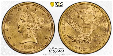 1889 $10 MS61