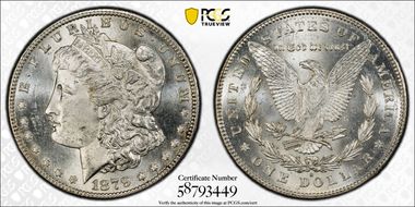1879-S $1 VAM 39, Rev. of 1878 MS63