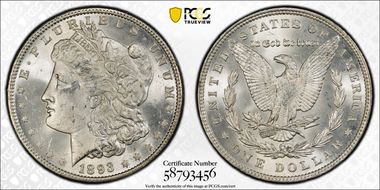 1893 $1 MS61