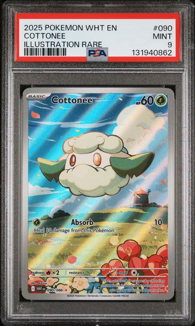 2025 Pokemon White Flare Illustration Rare #090 Cottonee front