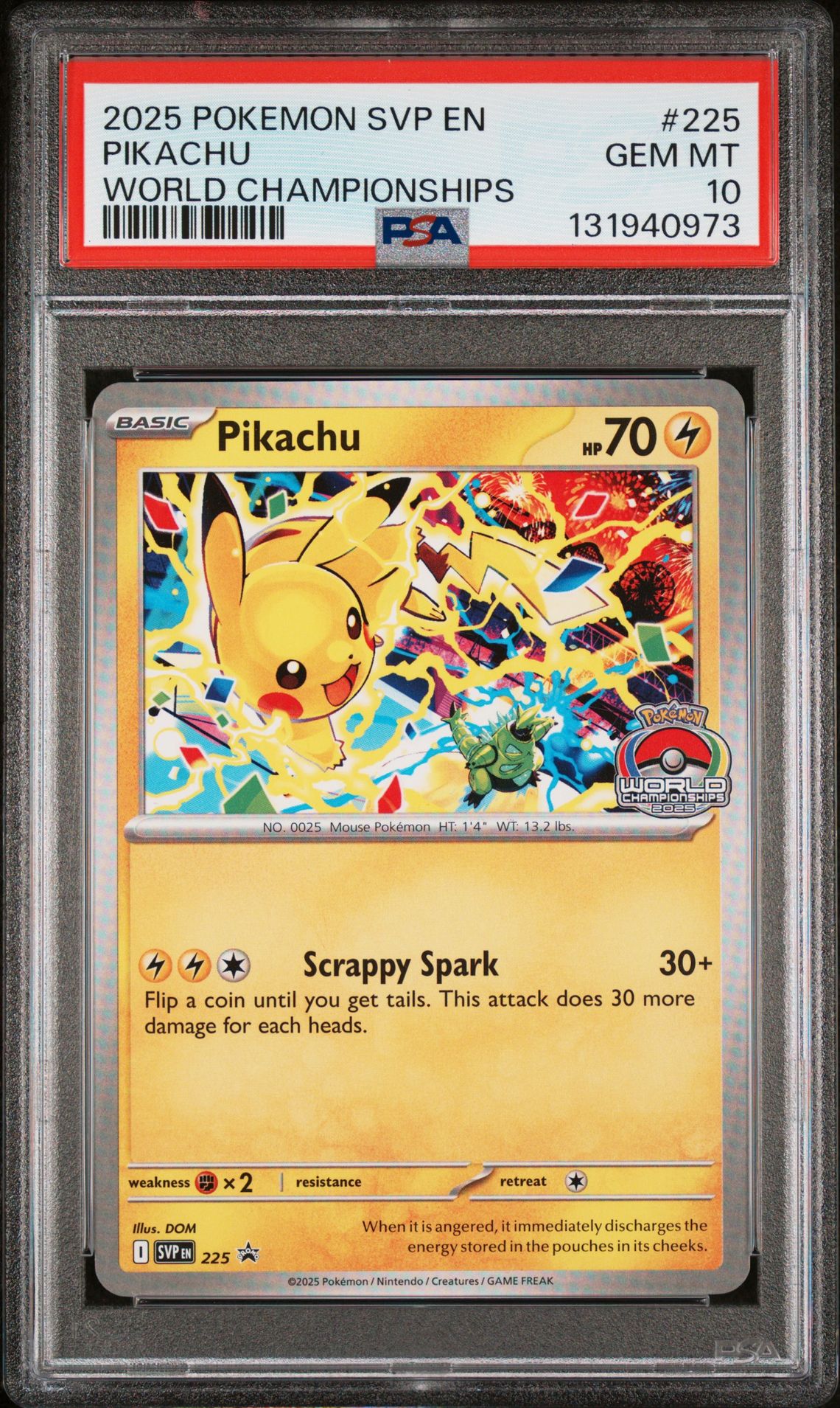 2025 Pokemon Black Star Promo #225 Pikachu front
