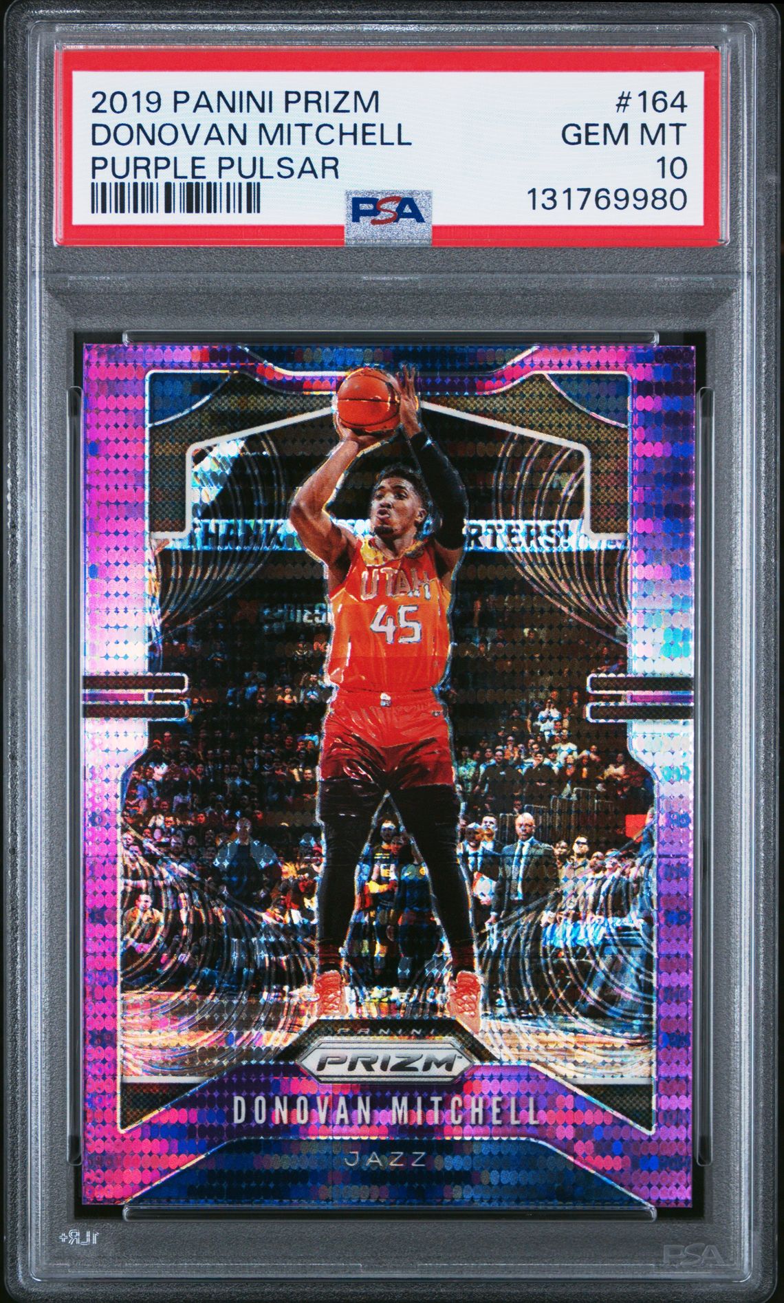 2019 Panini PANINI PRIZM Purple #164 Donovan Mitchell front