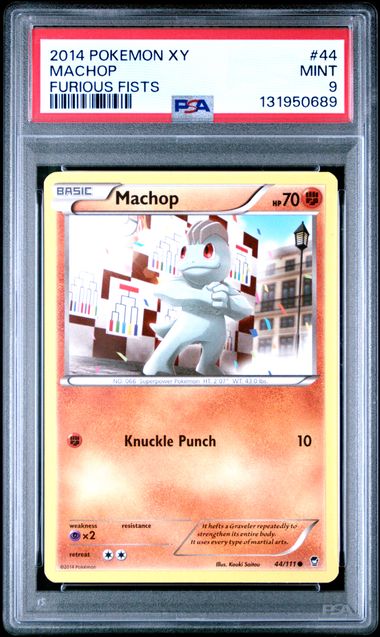 2014 Pokemon POKEMON XY FURIOUS FISTS #44 Machop front