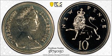 1971 10p S-F1 New Pence PR68
