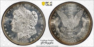 1878 8TF $1 MS63
