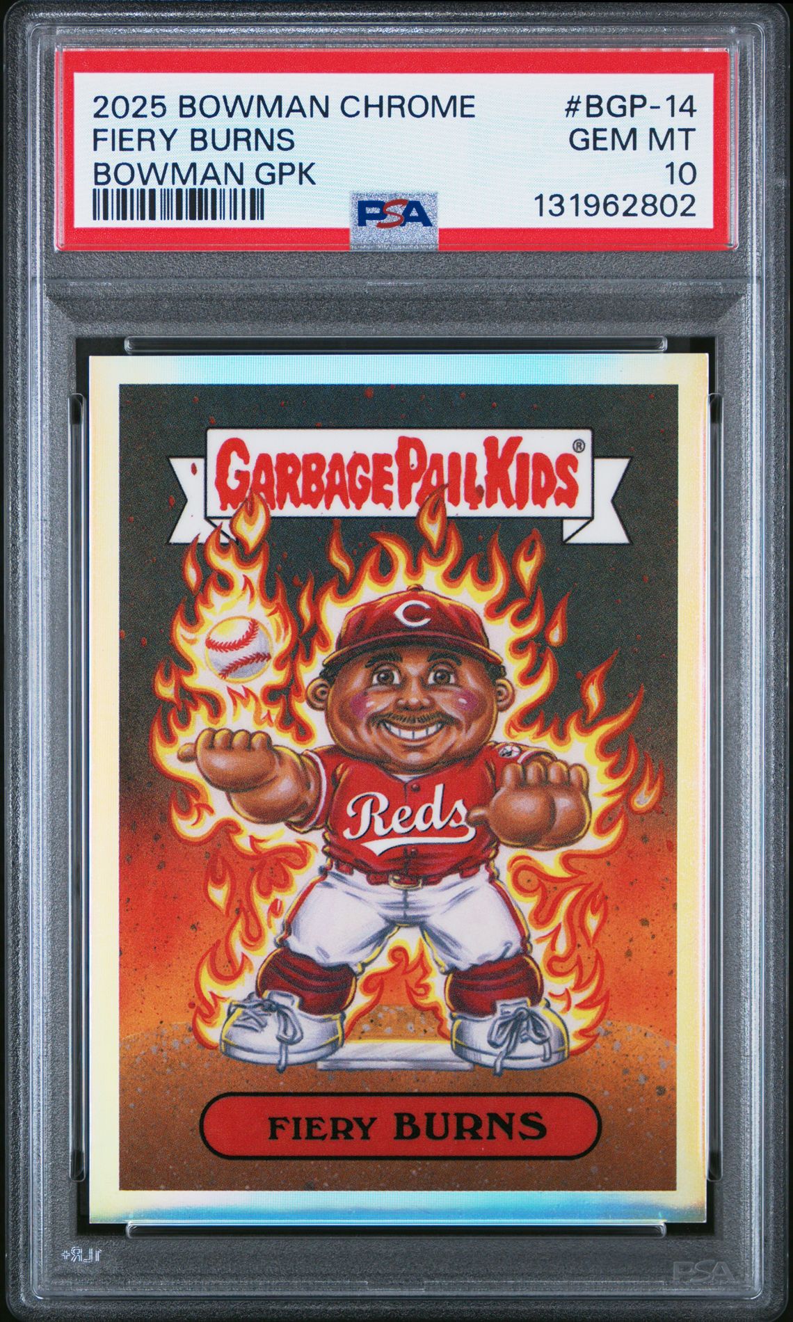 2025 Bowman Chrome BOWMAN CHROME BOWMAN GPK #BGP-14 Fiery Burns front