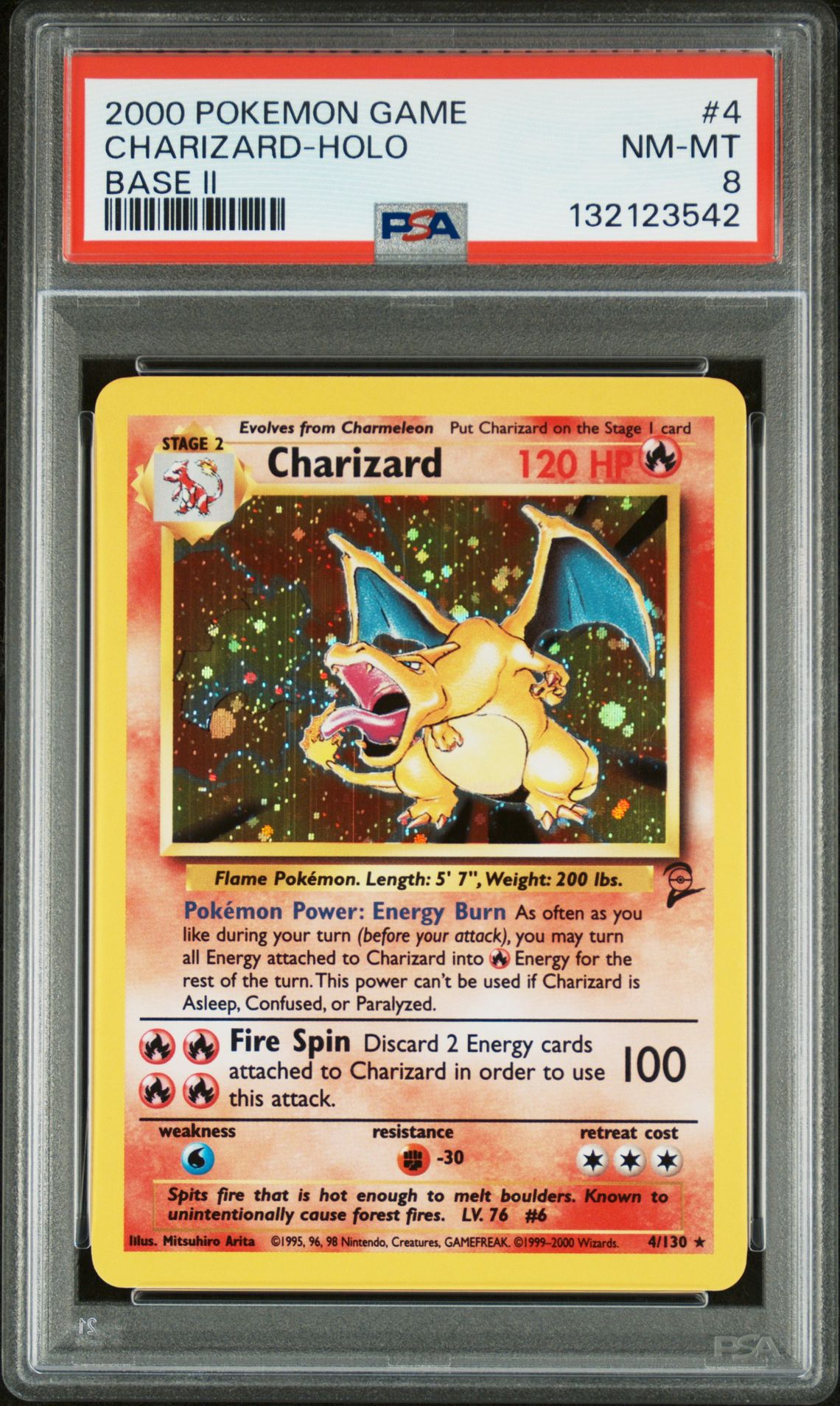 Pokemon Holo Charizard front