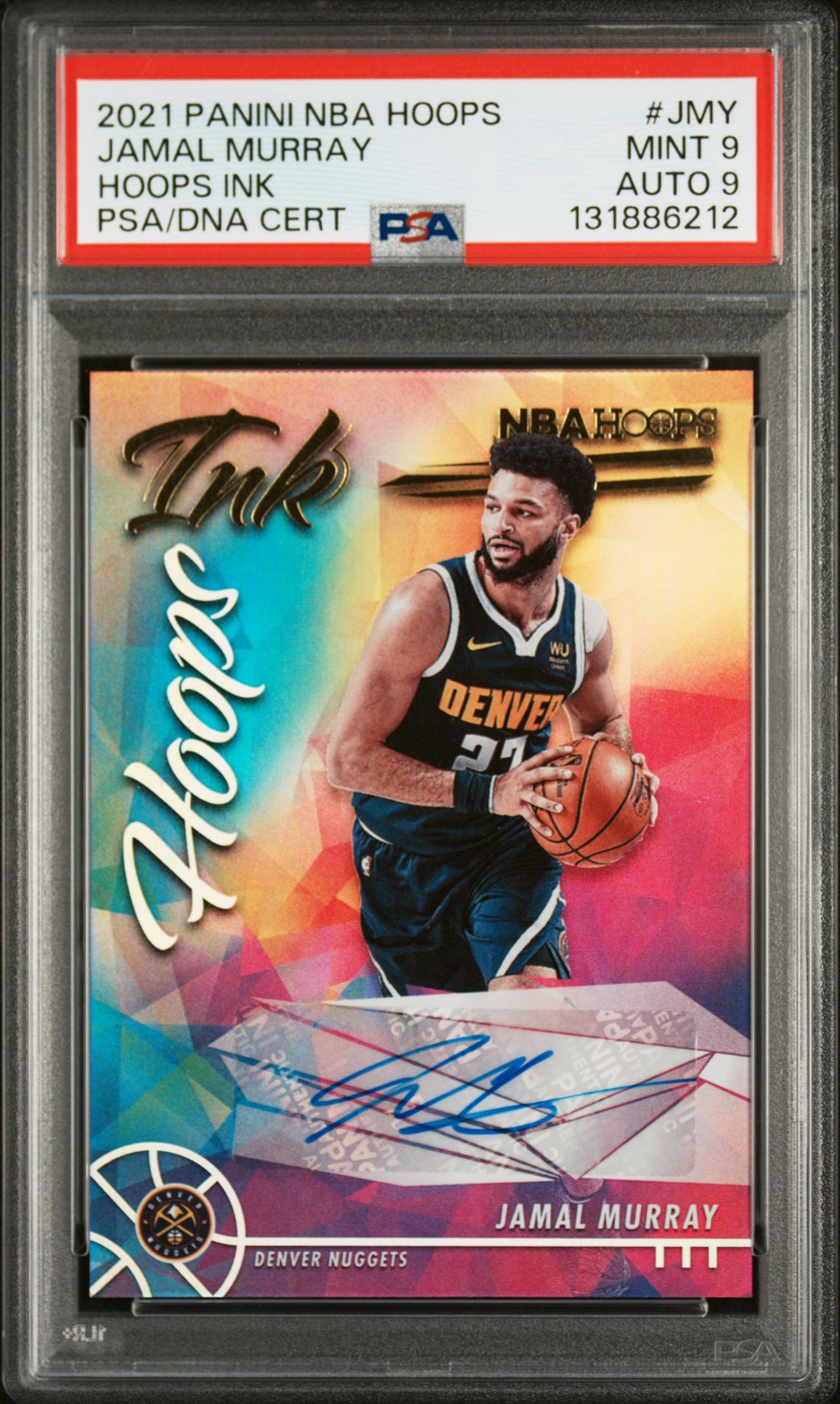 2021 Panini PANINI NBA HOOPS HOOPS INK #JMY Jamal Murray front