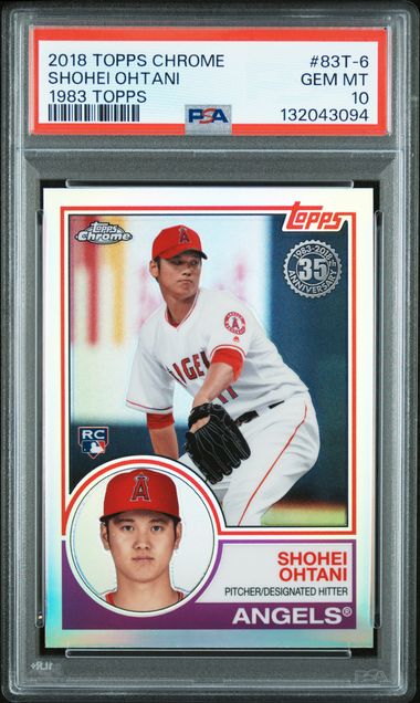 2018 Topps TOPPS CHROME 1983 TOPPS Refractor #83T-6 Shohei Ohtani front