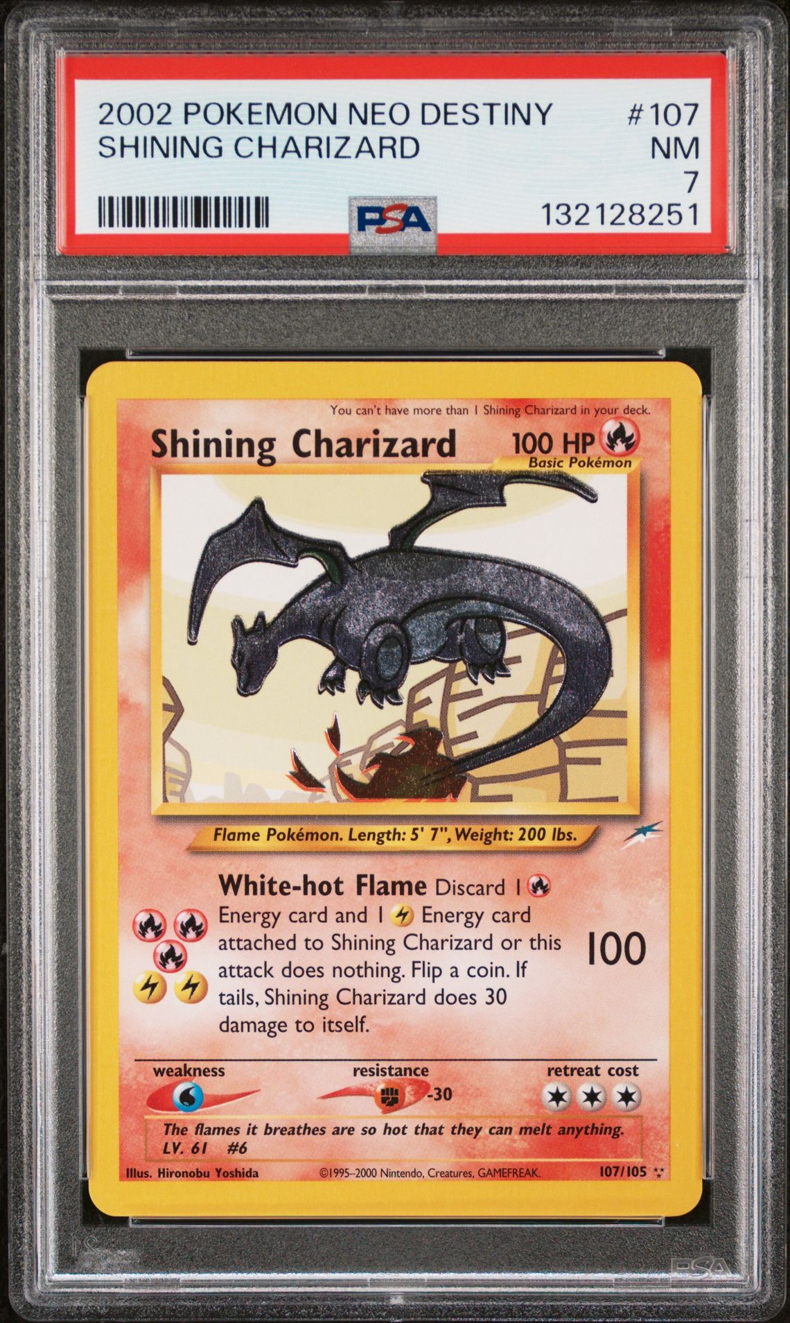 2002 Pokemon POKEMON NEO DESTINY 1ST EDITION #107 Shining Charizard front