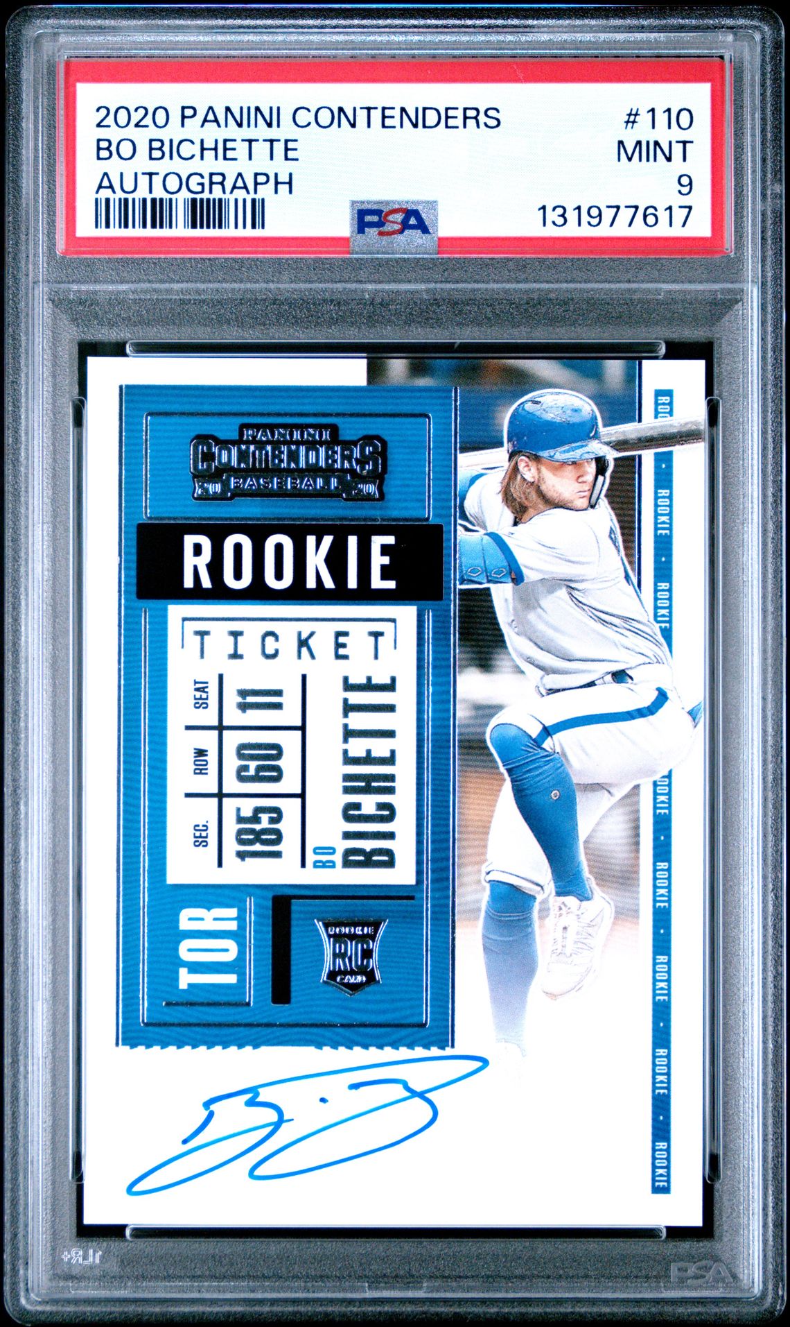 2020 Panini PANINI CONTENDERS AUTOGRAPH #110 Bo Bichette front