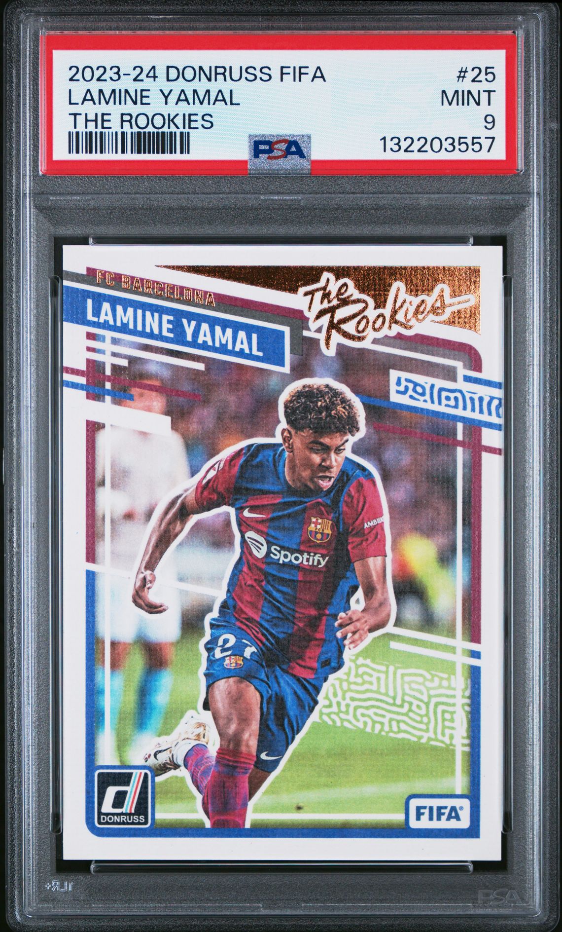 2023-24 Panini PANINI DONRUSS FIFA THE ROOKIES RED #25 Lamine Yamal front