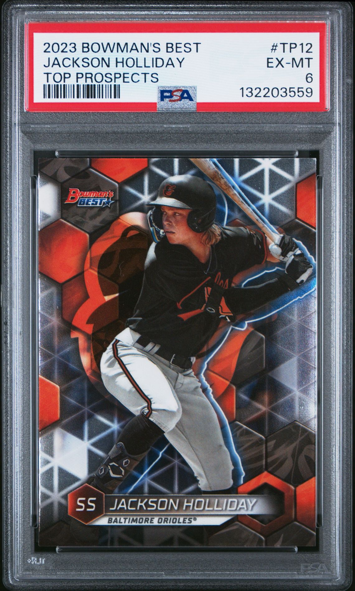 2023 Bowman BOWMAN'S BEST TOP PROSPECTS #TP12 Jackson Holliday front