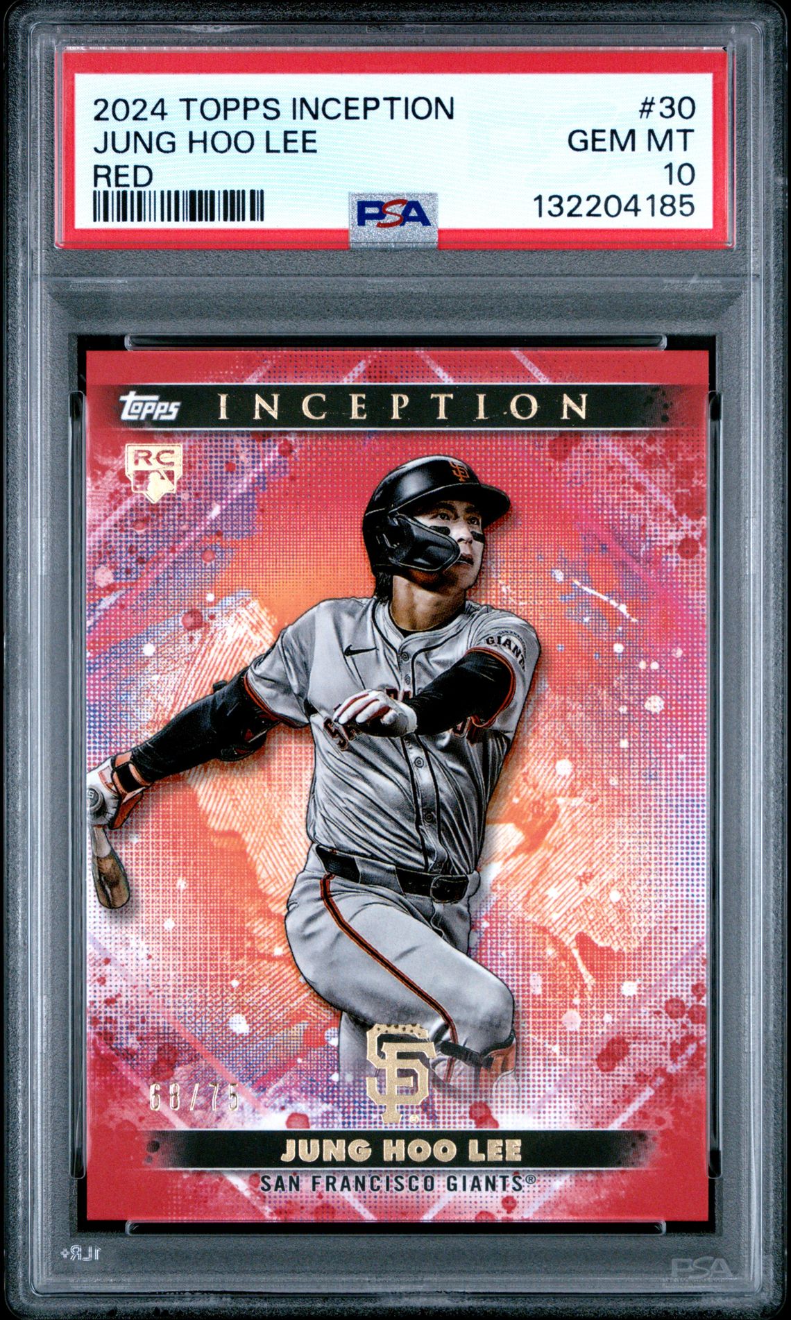 2024 Topps Inception Jung Hoo Lee #30 (Red) Gem Mt 10 front