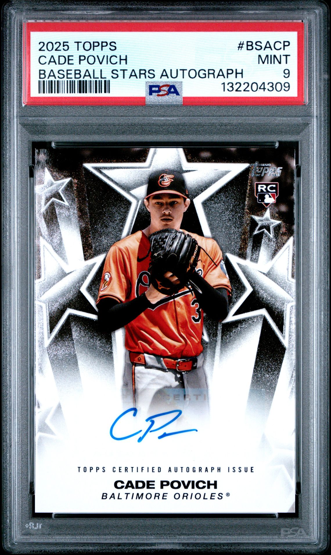 2025 Topps Baseball Stars Autographs Cade Povich #Bsacp Mint 9 front