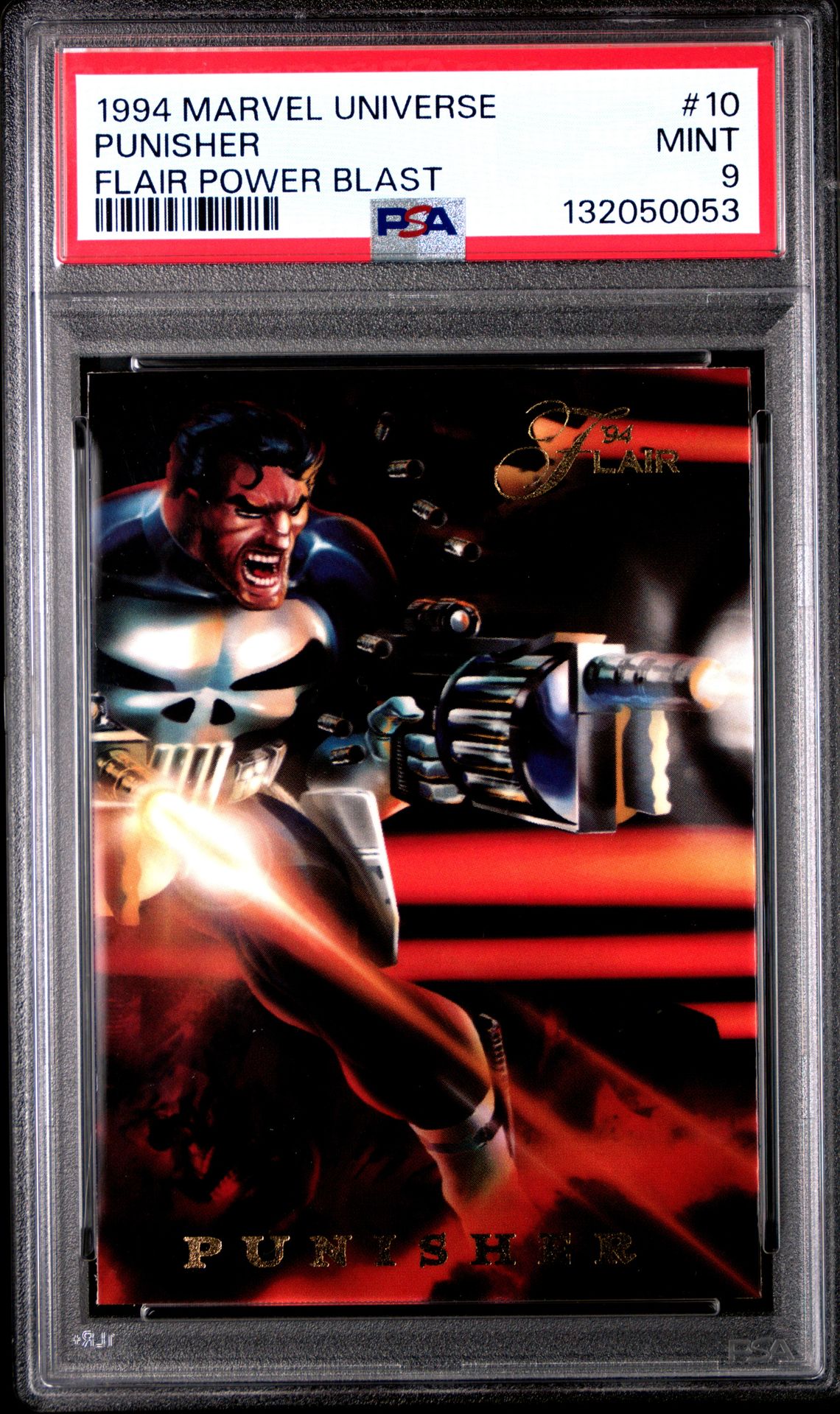 1994 MARVEL UNIVERSE FLAIR POWER BLAST #10 Punisher front