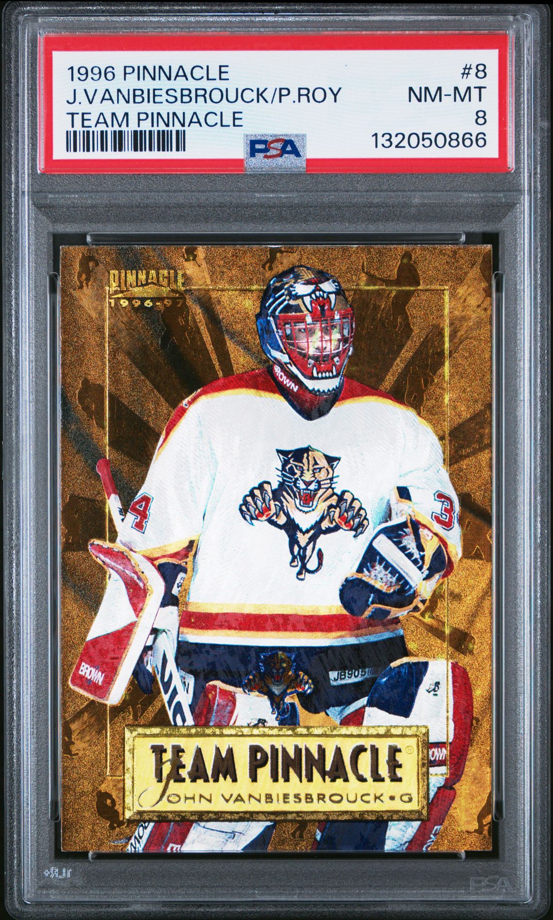 1996 Pinnacle Team Pinnacle J.vanbiesbrouck/P.roy #8 (Team Pinnacle) Nm-Mt 8 front