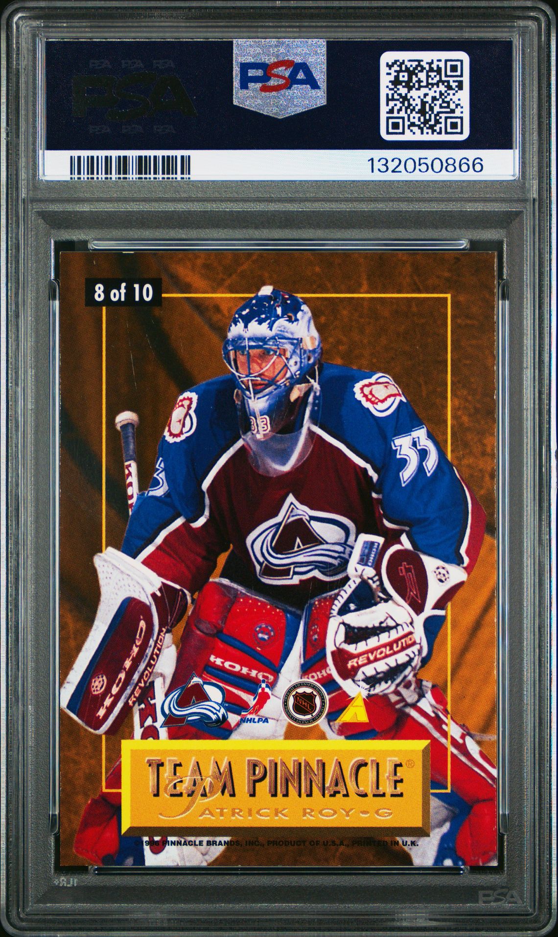 1996 Pinnacle Team Pinnacle J.vanbiesbrouck/P.roy #8 (Team Pinnacle) Nm-Mt 8 back