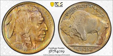 1918 5C MS65