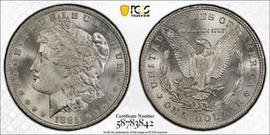 1885-O $1 MS66