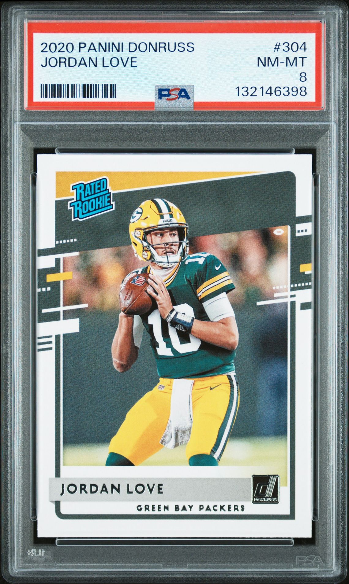 2020 Panini Donruss Jordan Love #304 Nm-Mt 8 front